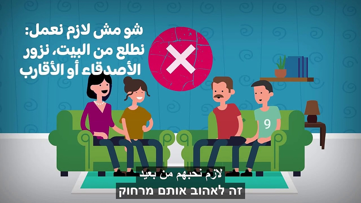 קמפיין הסברה לתקופת הקורונה בשפה הערבית - حملة توعية لفترة الكورونا باللغة العربية